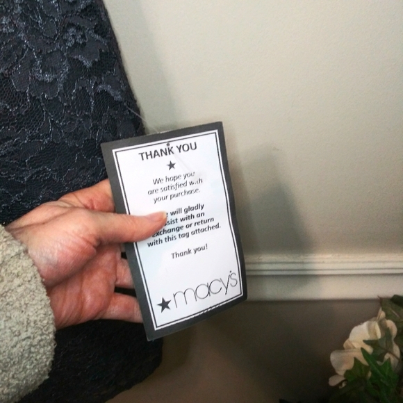 City Studio Pearl & Rhinestone Studded Sparkly Gray Lace Sheath Cocktail Dress - Picture 5 of 14